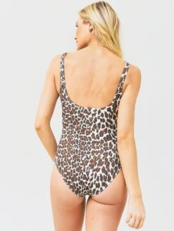 Tory Burch Women's Printed Clip Tank One-Piece Swimsuit -Standrews Links Officials Store 83814 275xREVALEOPARD275xAlt4 67706513