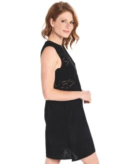 Echo Coastal Eyelet Tunic -Standrews Links Officials Store 850004 blackalt1