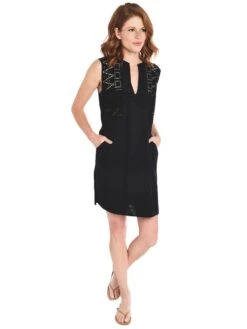 Echo Coastal Eyelet Tunic -Standrews Links Officials Store 850004 blackalt3