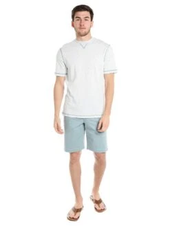 True Grit Heritage Slub Short Sleeve Crew -Standrews Links Officials Store 85m33sc palepoolalt1