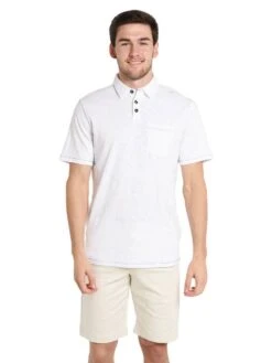 True Grit Heritage Slub Short Sleeve Polo -Standrews Links Officials Store 85m35sc white 7df5c0a1 348c 409f 8ff2 60bdedac1e30