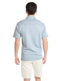 True Grit Heritage Slub Short Sleeve Polo -Standrews Links Officials Store 85m35sc denimbluealt3