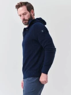 Bogner Men's Skeet Knit Hoodie -Standrews Links Officials Store 8835xNAVYxAlt3 57451956