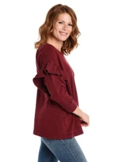 Current Elliot The Ruffle Sweatshirt -Standrews Links Officials Store 9065 1492 cabernetalt1