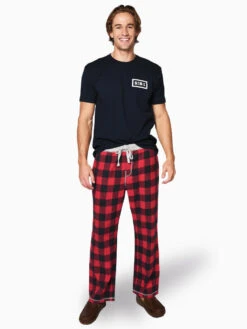 True Grit Melange Buffalo Check Flannel Pant -Standrews Links Officials Store 91M58BCF REDalt3