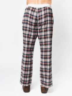 True Grit Melange Crossroads Check Flannel Pant -Standrews Links Officials Store 91M58YF93 NAVY AQUAalt2