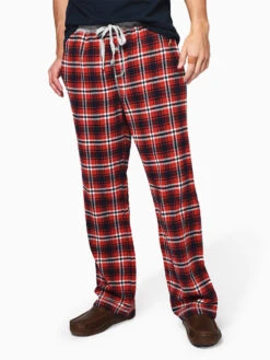 True Grit Men’s Melange Crossroads Checks Flannel Pant