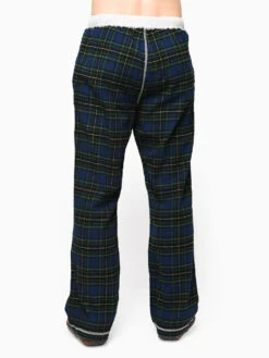 True Grit Melange Crossroads Checks Flannel Pant -Standrews Links Officials Store 91M58YF97 NAVY GREENalt2