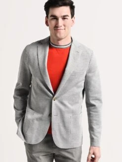 Eleventy Jacket With Patches Pocket -Standrews Links Officials Store 979ja3001jac23021 13grigiochiaromelangealt1