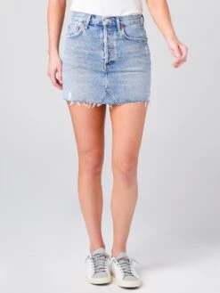 Agolde Women's Quinn High-Rise Mini Skirt