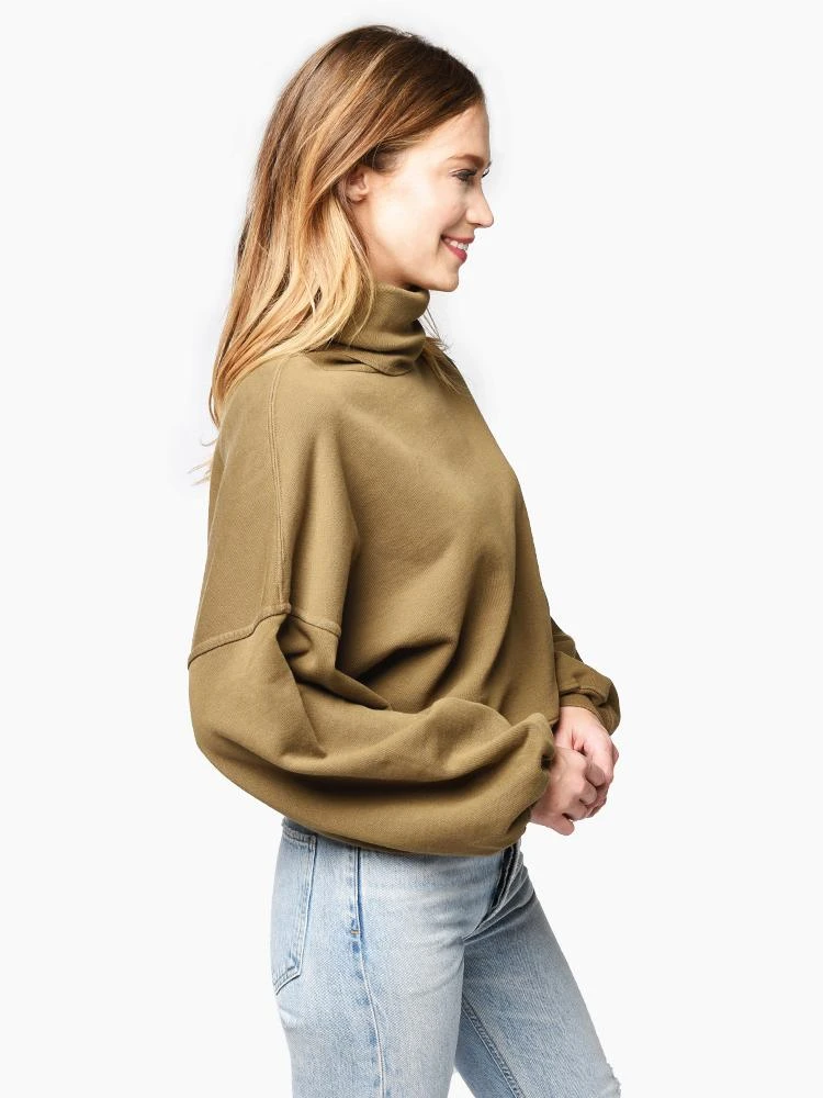 Agolde Balloon Sleeve Turtleneck Sweatshirt 2 Agolde Balloon Sleeve Turtleneck Sweatshirt - Image 2