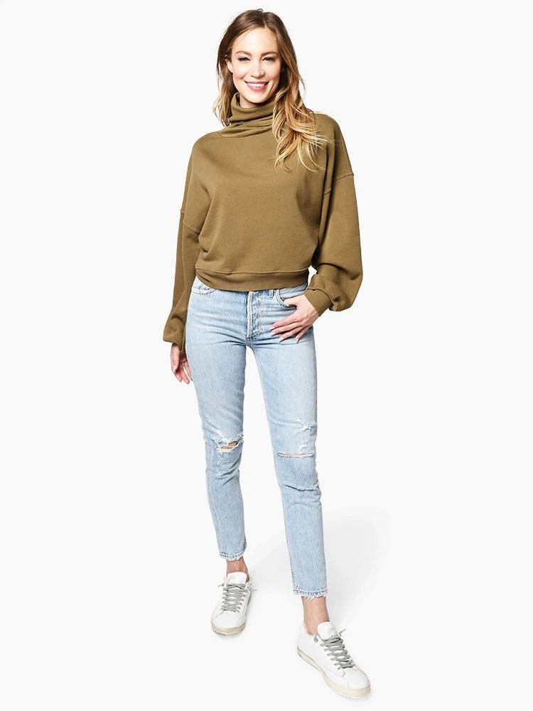 Agolde Balloon Sleeve Turtleneck Sweatshirt 4 Agolde Balloon Sleeve Turtleneck Sweatshirt - Image 4