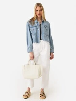 Agolde Women's Nyx Denim Shirt -Standrews Links Officials Store A7218 1523xREALMxAlt2 92829182