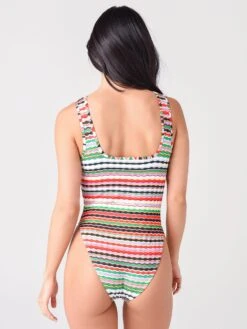 Montce Women's Allie One-Piece Swimsuit -Standrews Links Officials Store ALLIEONEPIECExMERSTRIPExAlt3 27374337