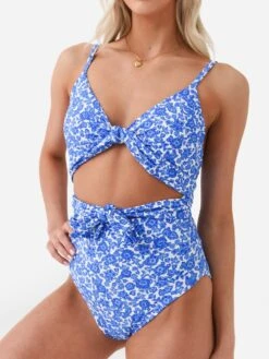 Citrine Women's Amelia One-Piece Swimsuit -Standrews Links Officials Store AMELIA xBLUEBATIKxAlt5 99319418