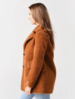 Soia & Kyo Women's Amelot Sherpa Coat -Standrews Links Officials Store AMELOTxCINNAMONxAlt1