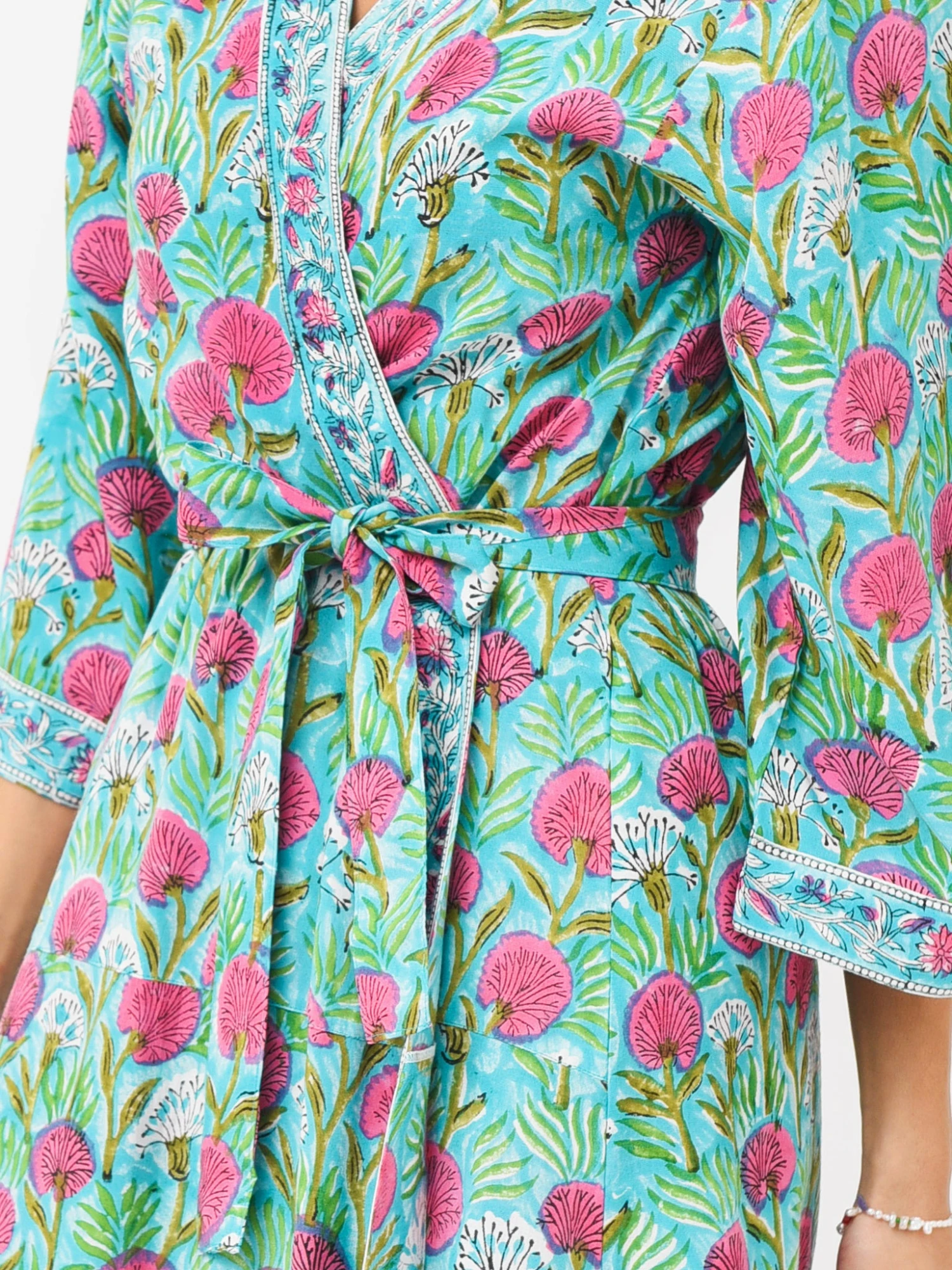 Sur La Vague Women's Aqua Robe 2 Sur La Vague Women's Aqua Robe - Image 2
