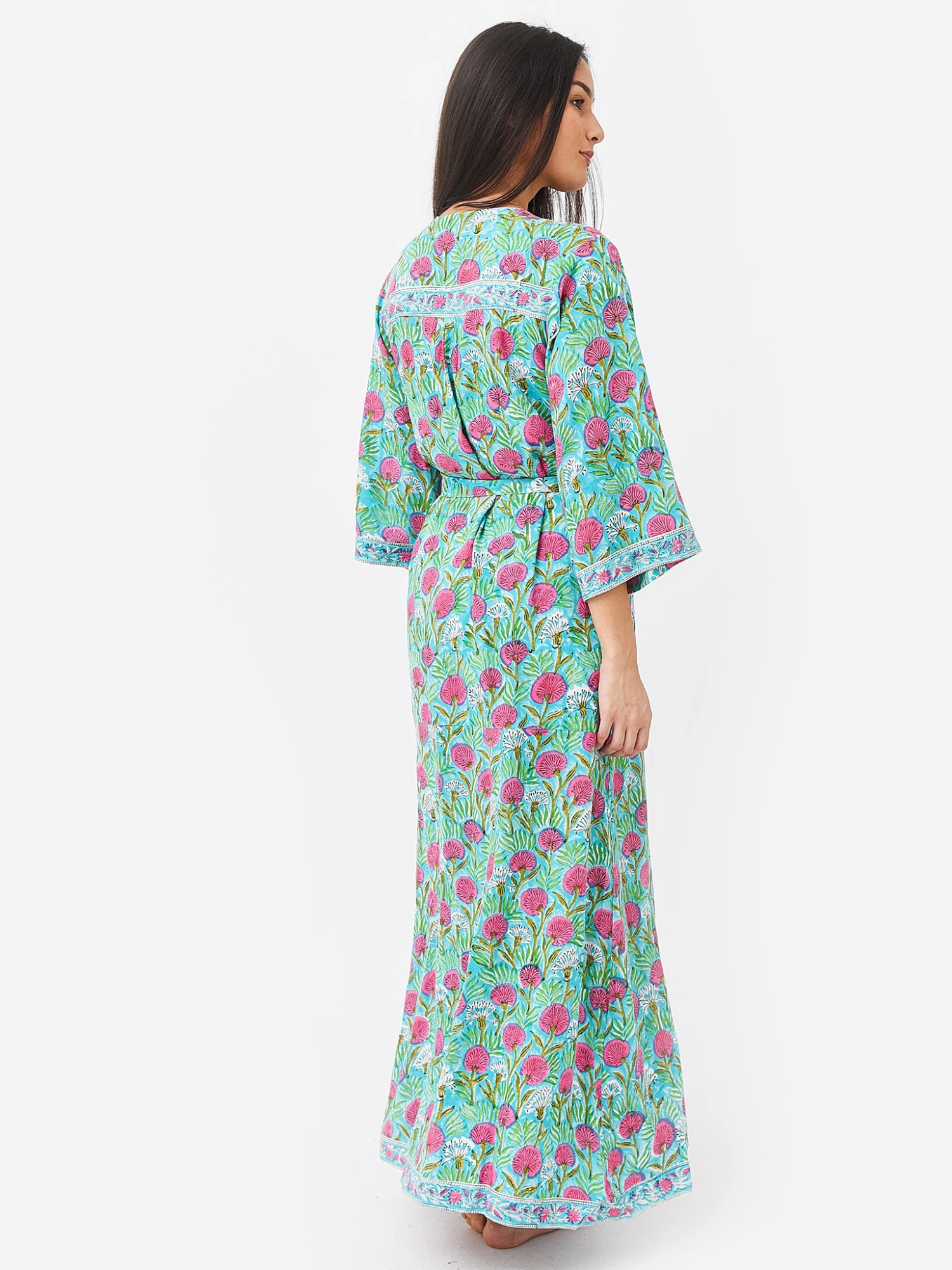 Sur La Vague Women's Aqua Robe 4 Sur La Vague Women's Aqua Robe - Image 4