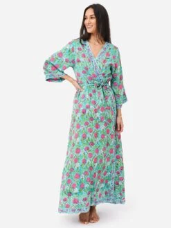 Sur La Vague Women's Aqua Robe