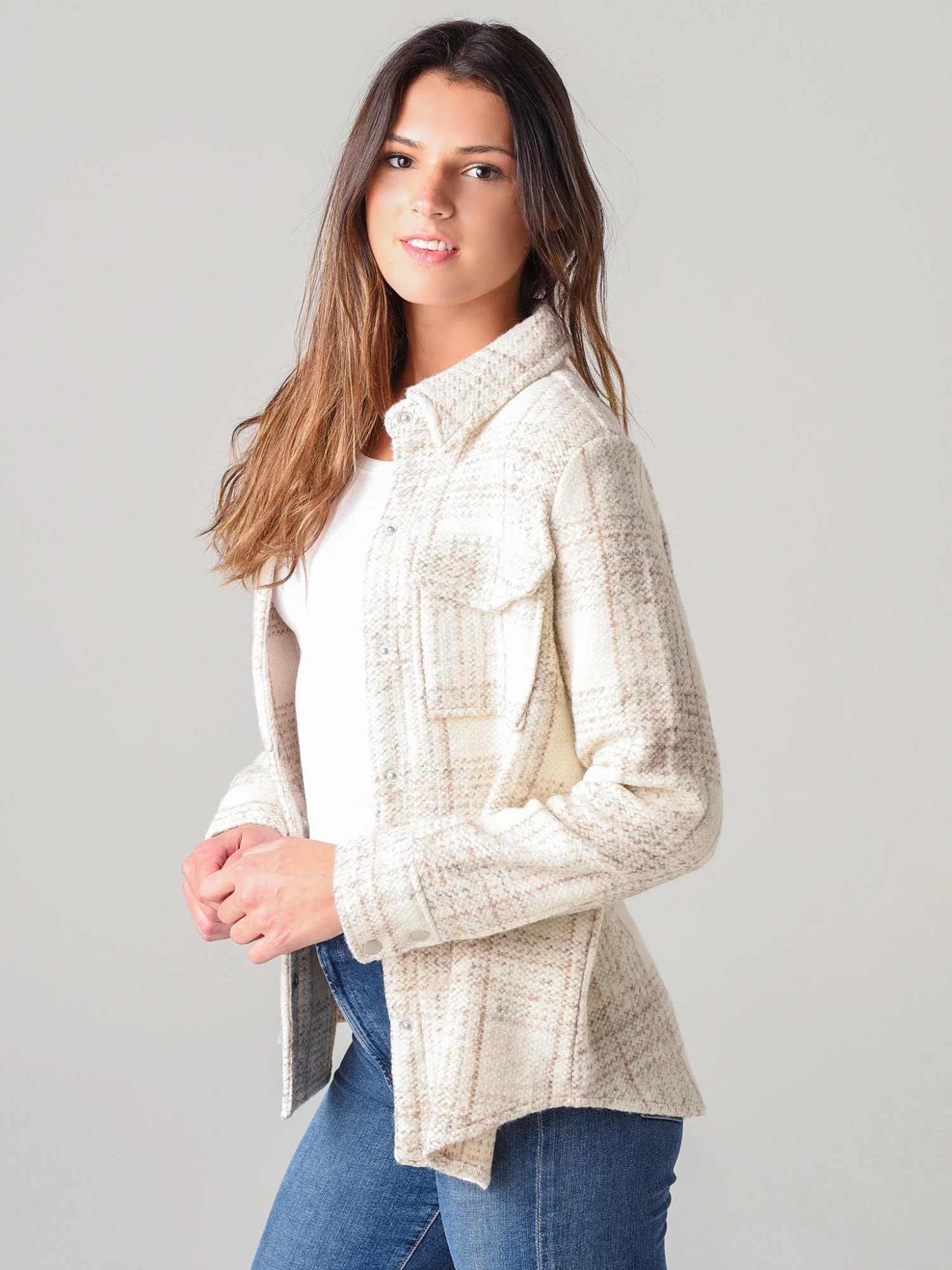 BB Dakota Women's Work Hard Play Hard Knit Jacket 2 BB Dakota Women's Work Hard Play Hard Knit Jacket - Image 2