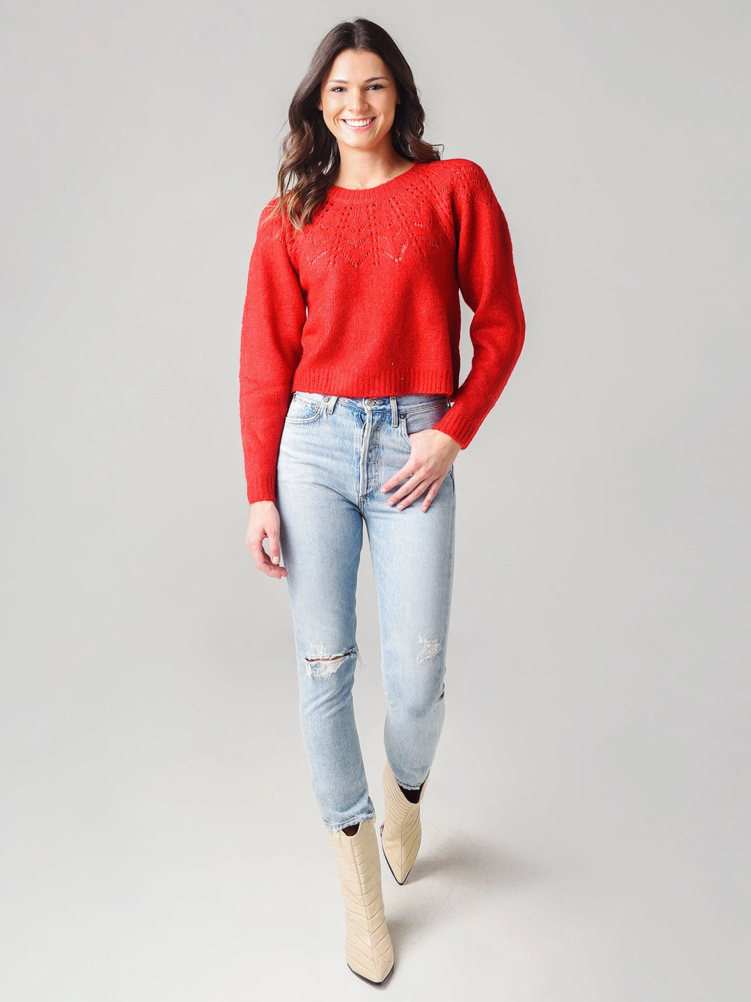 BB Dakota Women's Turn Knit Up Sweater 4 BB Dakota Women's Turn Knit Up Sweater - Image 4