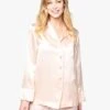 Sleeper Women’s Carrie Blush Silk Pajama Set