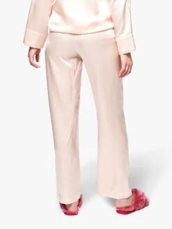Sleeper Women’s Carrie Blush Silk Pajama Set -Standrews Links Officials Store BSC003P BLUSHalt4