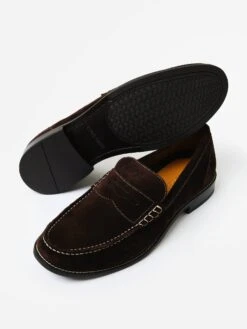 Cole Haan Men's Pinch Grande Suede Penny Loafer -Standrews Links Officials Store C37105xBROWNSUEDExAlt3 78009850