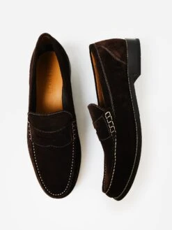 Cole Haan Men's Pinch Grande Suede Penny Loafer -Standrews Links Officials Store C37105xBROWNSUEDExAlt4 78009861