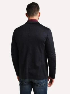 Harris Wharf London Men's 2 Button Merino Prince Of Whales Blazer -Standrews Links Officials Store C8G22MMF GREYBLUEalt2