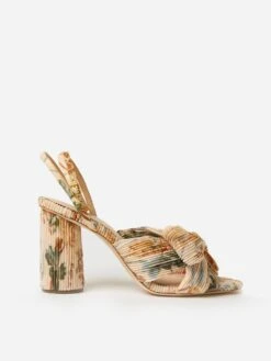 Loeffler Randall Women's Camellia Bow Heel -Standrews Links Officials Store CAMELLIA PLFAxCREAMBOTANICALFLORALHIGHSHINExAlt1 93308301