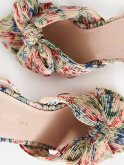 Loeffler Randall Women's Camellia Bow Heel -Standrews Links Officials Store CAMELLIA PLFAxTANVINEFLORALxAlt2 59849775