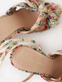 Loeffler Randall Women's Camellia Bow Heel -Standrews Links Officials Store CAMELLIA PLFAxTANVINEFLORALxAlt3 59849777