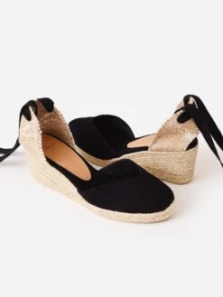 Castañer Castaner Women's Chiara Wedge -Standrews Links Officials Store CHIARA 6 001xNEGROxAlt2 64689522
