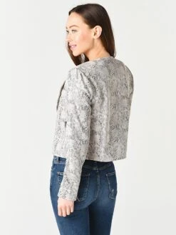 Cupcakes And Cashmere Isabell Faux-Suede Jacket -Standrews Links Officials Store CK102072 LATTEalt2