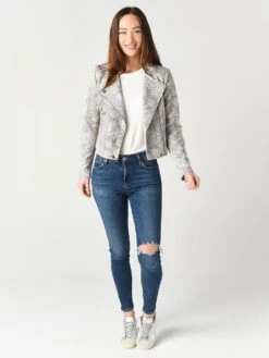 Cupcakes And Cashmere Isabell Faux-Suede Jacket -Standrews Links Officials Store CK102072 LATTEalt3