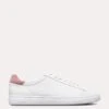 CLAE Bradley White Leather Old Pink Sneakers