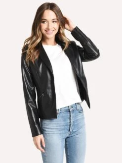 David Lerner New York Vegan Blazer With Zipper Details