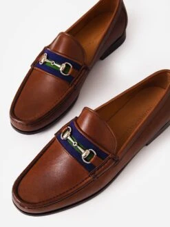Smathers & Branson Men's Downing Bit Needlepoint Loafer -Standrews Links Officials Store DBLxDARKNAVYFORESTxPrimary 65044478