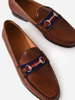 Smathers & Branson Men's Downing Bit Needlepoint Loafer -Standrews Links Officials Store DBLxDARKNAVYREDxAlt4 65043577
