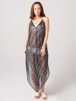 Echo Women's Shibori Handkerchief-Hem Dress Cover-Up