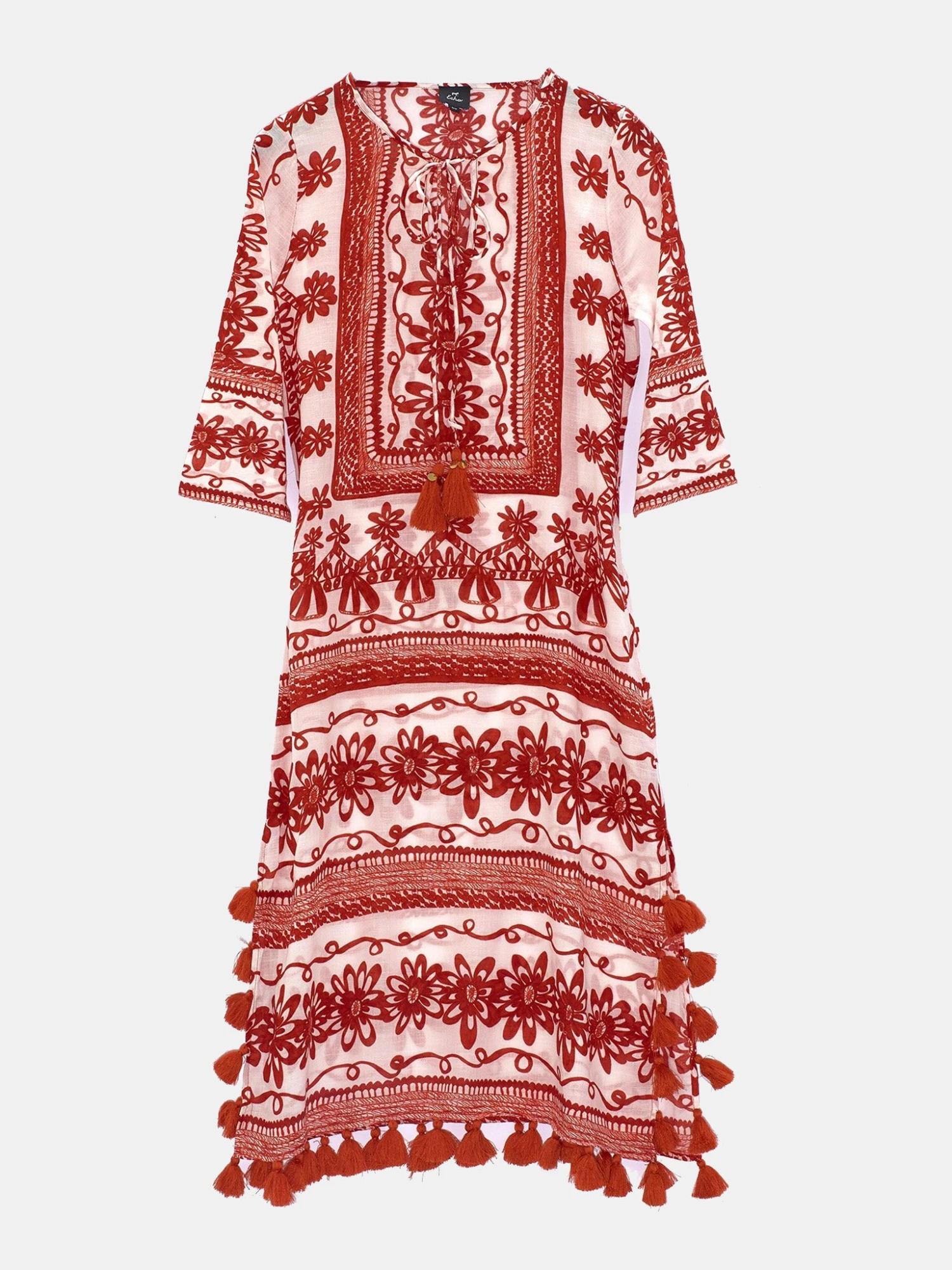 Echo Women's Sketchy Scroll Tunic Dress 5 Echo Women's Sketchy Scroll Tunic Dress - Image 5