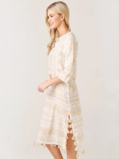 Echo Women's Sketchy Scroll Tunic Dress 7 Echo Women's Sketchy Scroll Tunic Dress -Standrews Links Officials Store EB0286xSEMOLINAxAlt2 28759696