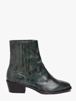 Anaki Paris Green Python Elizabeth Bootie