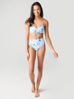 Juillet Swimwear Women's The Emerson Bikini Top -Standrews Links Officials Store EMERSONxWILDERFLORALxAlt3 21758387