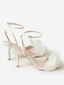 Loeffler Randall Women's Estella Ruffle Heeled Sandal -Standrews Links Officials Store ESTELLA PLFVxVEGANPEARLORGANZAxAlt3 90268952