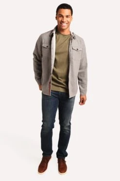 Men’s The Normal Brand Senior Wool Shirt Jacket -Standrews Links Officials Store F1JSNRWL ASHalt3