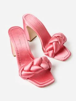 Loeffler Randall Women's Freya Braided Curve Heeled Mule