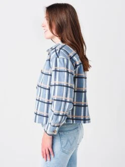 Greylin Women's Britta Windowpane Jacket -Standrews Links Officials Store G108J1487xBLUExAlt2 46112213