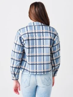 Greylin Women's Britta Windowpane Jacket -Standrews Links Officials Store G108J1487xBLUExAlt3 46112207